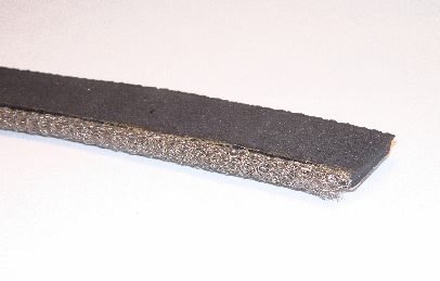 Shielding gasket with sponge